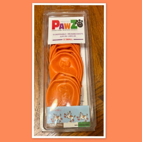 PAWZ Rubber Dog Boots - Package of 12 - Size X-Small - Picture 2 of 6